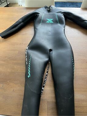 XTERRA Women’s Black & Teal Full Wetsuit - Performance Open Water Swim